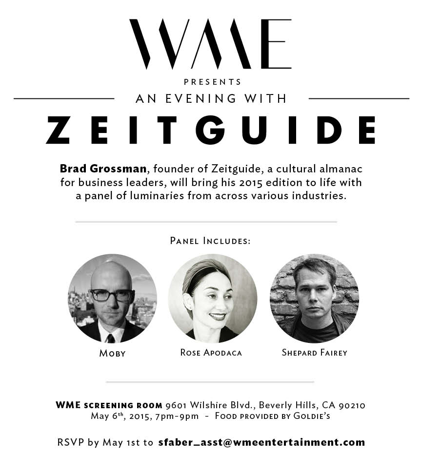 ZEITGUIDE TO OUR SECOND EVENT